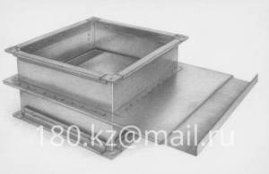 Прямоугольная шиберная заслонка