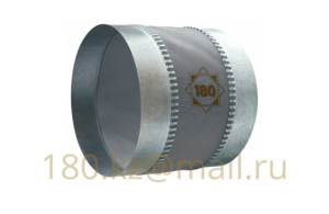 Гибкая вставка круглая оцинкованная Ø100 мм