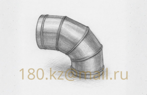 Отвод круглый вентиляционный 45° / 90° (Ø100 мм)