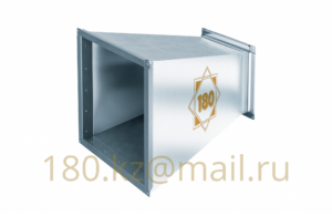 Переход прямоугольный вентиляционный (100×100 мм → 100×100 мм)