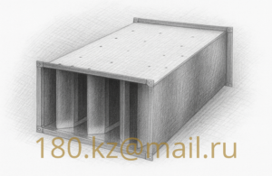 Пластинчатый шумоглушитель GP для вентиляции (Ш×В×L мм)