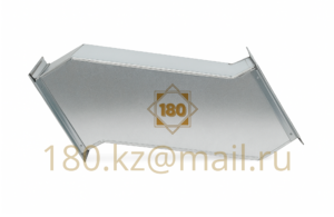 Утка прямоугольная вентиляционная 100×100 мм