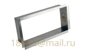 Врезка прямоугольная в прямоугольный воздуховод 100×100 мм