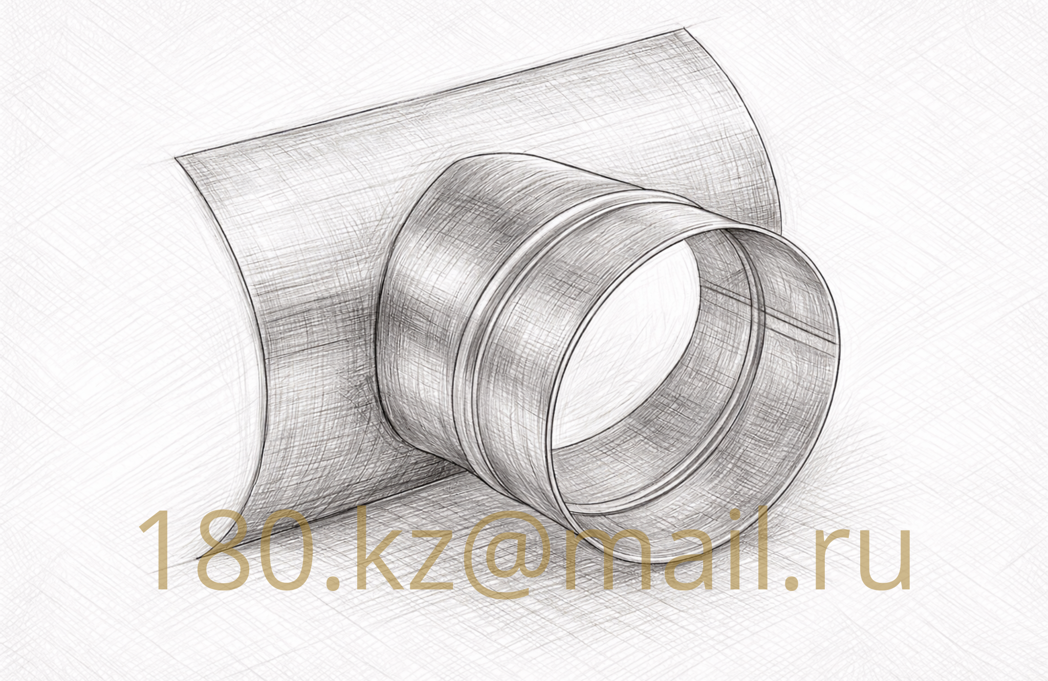 Врезка круглая в круглый воздуховод Ø100 мм — изображение 2