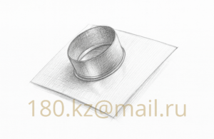 Врезка круглая в прямоугольный воздуховод Ø100 мм