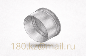 Круглая вентиляционная заглушка оцинкованная Ø100 мм