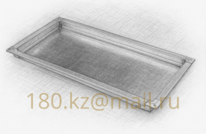 Прямоугольная / квадратная вентиляционная заглушка оцинкованная 100×100 мм