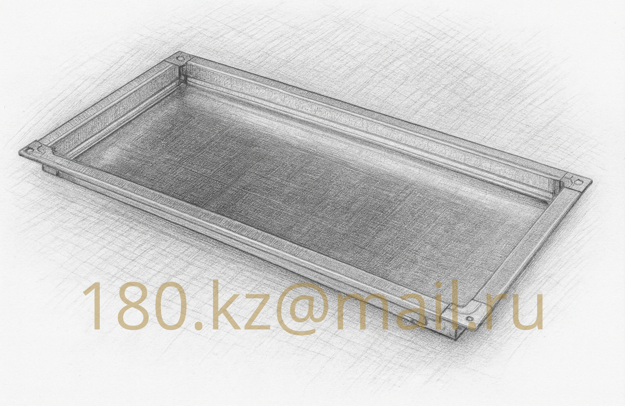 Прямоугольная / квадратная вентиляционная заглушка оцинкованная 100×100 мм — изображение 2