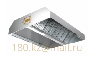 Островной приточно-вытяжной вентиляционный зонт из оцинкованной стали