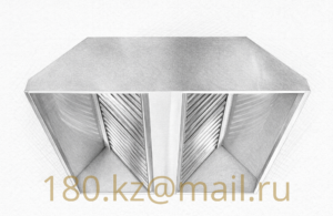 Островной вытяжной вентиляционный зонт из нержавеющей стали