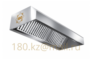 Пристенный приточно-вытяжной зонт из оцинкованной стали